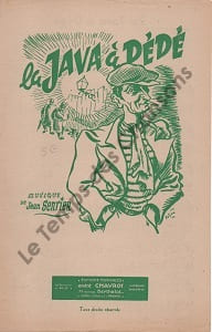 Partition de la chanson : Java à Dédé (La)