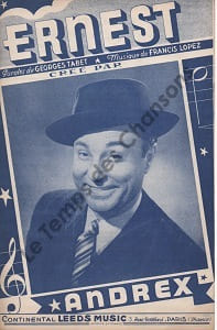Partition de la chanson : Ernest