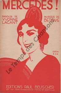 Partition de la chanson : Mercedes !