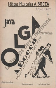 Partition de la chanson : Olga Piano conducteur . - Bocca A. -