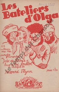 Partition de la chanson : Bateliers d'Olga (Les)