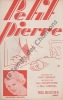 Partition de la chanson : Petit Pierre        . Gallon Adrienne - Carrara,Charpentier Jehan - Brébant Paul