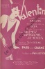 Partition de la chanson : Valentin      Paris qui charme  Casino de Paris. Dubas Marie - Benes Jara - Le Seyeux Jean,Saint-Granier,Willemetz Albert