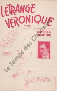 Partition de la chanson : Etrange Véronique (L')