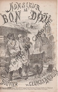 Partition de la chanson : Monsieur le Bon Dieu . - Baudouin Georges - Bouvier Alexis