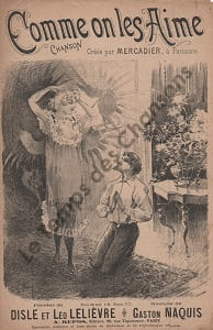Partition de la chanson : Comme on les aime ! Deux autres titres à l'intérieur : " Tout comme les autres" parolier Fernand Disle peu se chanter sur ...