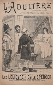 Partition de la chanson : Adultère (L') Chanson comique Gaîté Rochechouart