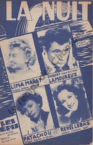 Partition de la chanson : Nuit (La)        