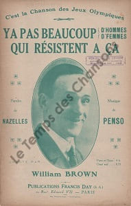 Partition de la chanson : Y a pas beaucoup d'hommes d'femmes qui résistent à ça Tranche fragilisée