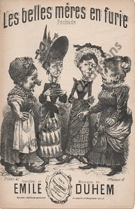 Partition de la chanson : Belles mères en furie (Les)