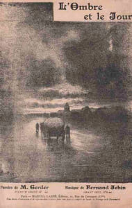 Partition de la chanson : Ombre et le jour (L') A Madame Marguerite Roblot      Romance 
