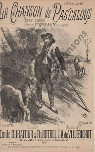 Partition de la chanson : Chanson de Pascalous (La) Chant rustique Européen (L')