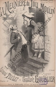 Partition de la chanson : Meunière du joli moulin (La)       Chansonnette 