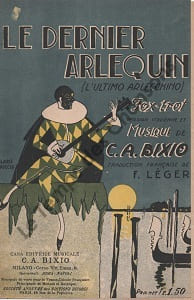 Partition de la chanson : Dernier arlequin (Le)  Ultimo arlecchino      