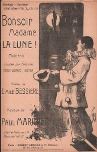Partition de la chanson : Bonsoir Madame la Lune !
