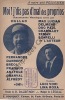 Partition de la chanson : Moi ! j'dis pas d'mal des proprios     Feuillet détaché  Chansonnette monologue . Dullac,Dacrémon Raphael - Léojac - ...