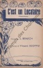 Partition de la chanson : C'est un locataire       Chansonnette .  - Scotto Vincent - Bénech Ferdinand Louis
