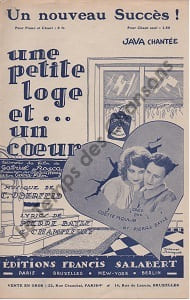 Partition de la chanson : Petite loge et un coeur (Une) Petite loge et un coeur (Une)
