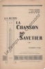 Partition de la chanson : Chanson du savetier (La)        .  - Roncin S. - Roncin S.