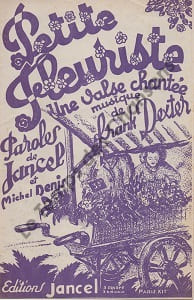 Partition de la chanson : Petite fleuriste Orchestration