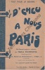 Partition de la chanson : D'cheu nous à Paris Publicité au dos - Pot-Pourri      Chanson publicitaire . Drianh René -  - Drianh René