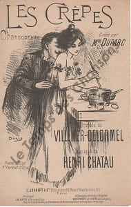 Partition de la chanson : Crêpes (Les) Chansonnette Scala
