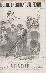 Partition de la chanson : Diogène cherchant une femme ! ...