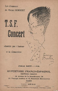 Partition de la chanson : T.S.F. Concert Chaumière (La)