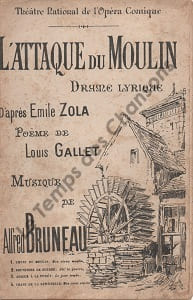 Partition de la chanson : Attaque du moulin (L') Quatre titres Attaque du Moulin (L') Opéra Comique
