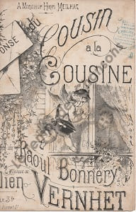 Partition de la chanson : Réponse du cousin à la cousine        