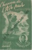 Partition de la chanson : chanson de l'air pur Chanson &eacute;dit&eacute;e &agrave; l'occasion de la croisade de l'Air pur, chaque ann&eacute;e l'entr'aide fran&ccedil;aise organise la ...