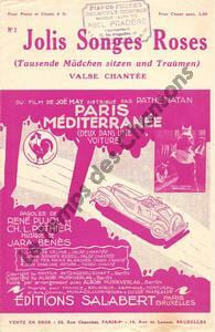 Partition de la chanson : Jolis songes roses Annabella     Paris Méditerranée  .  - Benes Jara - Pujol René,Pothier Charles L.