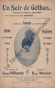 Partition de la chanson : Soir de Gothas (Un) Sans accompagnement Petit Casino
