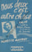Partition de la chanson : Nous deux c'est autre chose        . Auvray Monette - Moutet Jo - Alain Robert