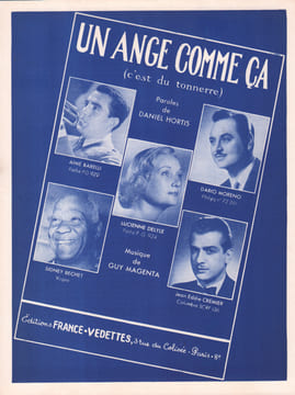 Partition de la chanson : Ange comme ça (Un)  C'est du tonnerre      . Barelli Aimé,Delyle Lucienne,Moreno Dario,Bechet Sidney,Cremier Jean-Eddie - ...