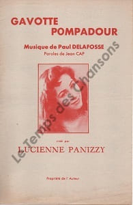 Partition de la chanson : Gavotte Pompadour        