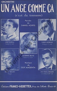 Partition de la chanson : Ange comme ça (Un) C'est du tonnerre