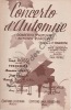 Partition de la chanson : Concerto d'Automne  Autumn concerto      . Auvray Monette,Rossi Tino,Frédérica,Gould Anny,Grandey Francisco,Vallin Jean - ...
