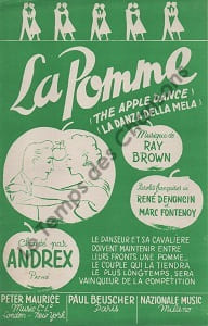 Partition de la chanson : Pomme (La)