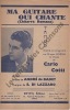 Partition de la chanson : Ma guitare qui chante        . Cotti Carlo - Di Lazzaro E. - de Badet André,di Lazzaro Eldo,Bruno C.