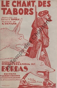Partition de la chanson : Chant des Tabors (Le) Chanson marche . Bordas Marcelle - Romans Alain - Simiot Bernard