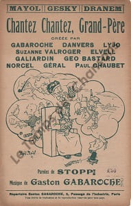 Partition de la chanson : Chantez chantez, grand-Père
