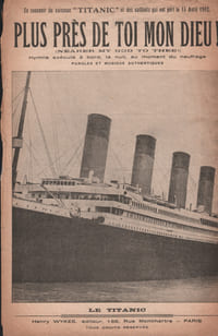 Partition de la chanson : Plus près de toi mon Dieu ! En souvenir du vaisseau "Titanic" et des vaillants qui ont péri le 15 Avril 1912 Hymne exécuté à bord, la nuit, au moment du naufrage Nearer my god to thee Hymne,Chanson d'actualité