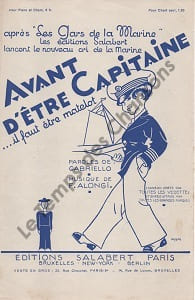 Partition de la chanson : Avant d'être Capitaine ... Il faut être matelot