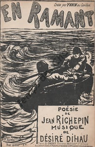 Partition de la chanson : En ramant Poésie Carillon. Yvain - Dihau Désiré - Richepin Jean