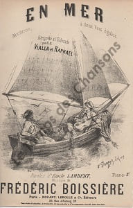 Partition de la chanson : En mer        