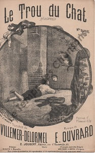 Partition de la chanson : Trou du chat (Le) Historiette Concert Parisien