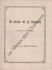 Partition de la chanson : Je roule et je déroule        . Métivier Adolphe - Métivier Adolphe - Métivier Adolphe