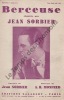 Partition de la chanson : Berceuse        . Sorbier Jean - Monfred Avenir H. - Sorbier Jean