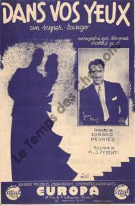 Partition de la chanson : Dans vos yeux . Deny Jean - Pesenti Auguste-Jean - Meunier Edmond
